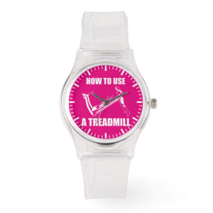 Treadmill - Women's Funny Novelty Workout Armbanduhr