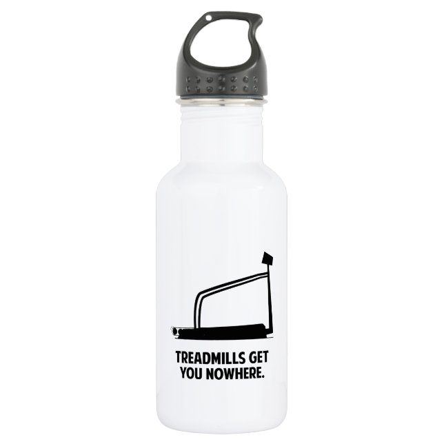 Treadmilles bringen Sie nirgendwo hin Trinkflasche (Vorderseite)