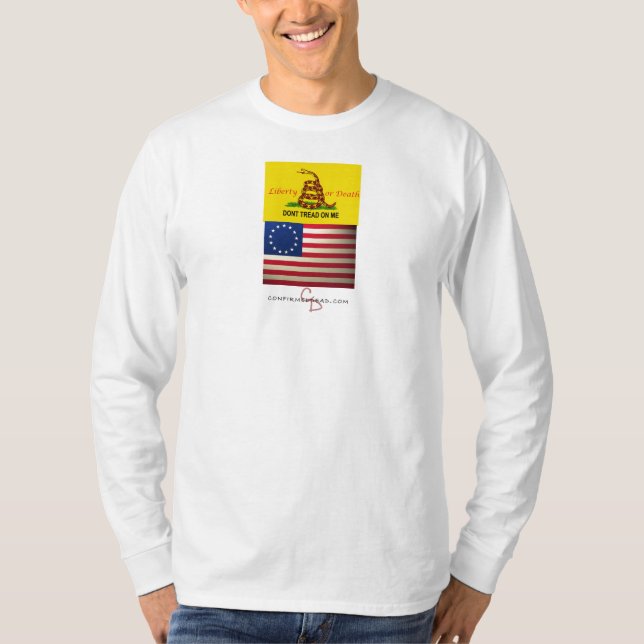 treadonme Kopie, Revolutionär-Kriegflagge, T-Shirt (Vorderseite)