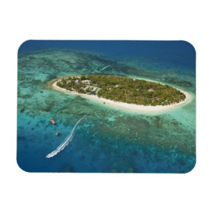 Treasinsel Resort and boat, Fidschi Magnet