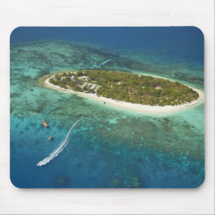 Treasinsel Resort und Schiff, Fidschi Mousepad