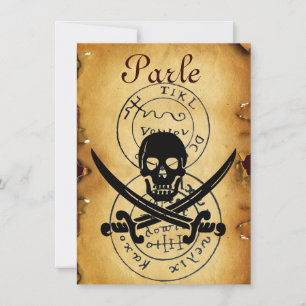 TREASKARTEN FÜR PIRATEN, SKULLE UND KREUZTE SCHWER ANKÜNDIGUNG