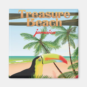 Treasure Beach Jamaica Reiseplakat Magnet