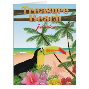 Treasure Beach  Jamaica travel poster