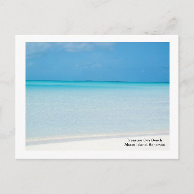 Treasure Cay Beach Postkarte (Vorderseite)