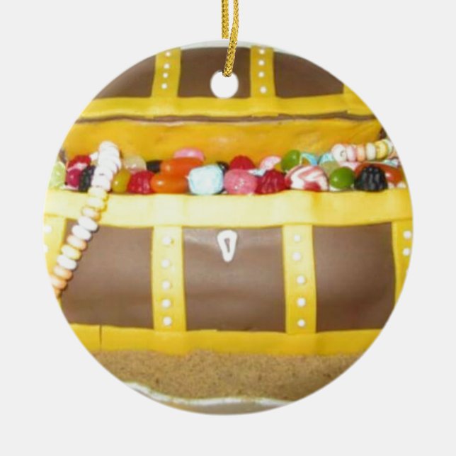 Treasure chest cake keramikornament (Vorne)
