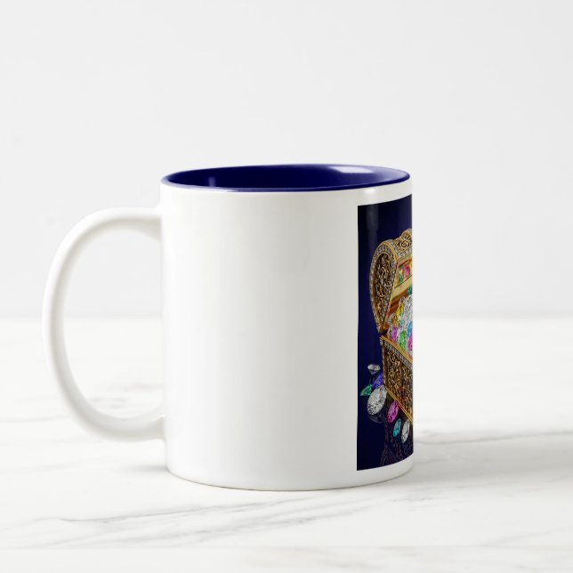 Treasure Chest Mug Zweifarbige Tasse (Links)