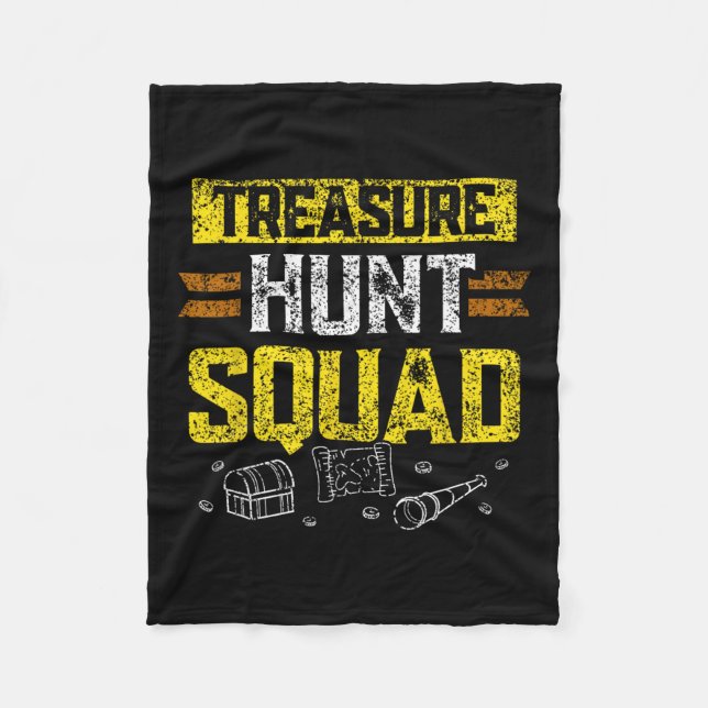 Treasure Hunt Squad Jäger Schatzsuche Schatzsuchen Fleecedecke (Vorderseite)