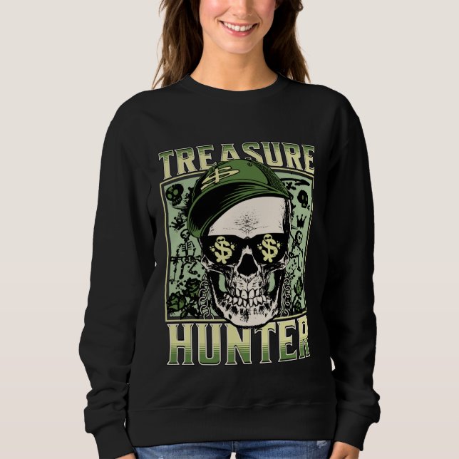 Treasure Hunter Metal detector Graffiti Detectoris Sweatshirt (Vorderseite)