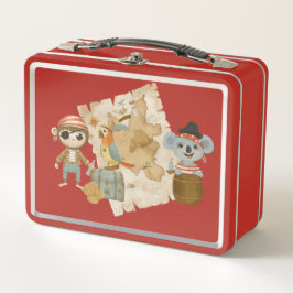 Treasure Hunter Pirate Birthday Metall Brotdose