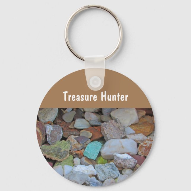 Treasure Hunter Rock Collection Stone Rockhound Schlüsselanhänger (Vorderseite)