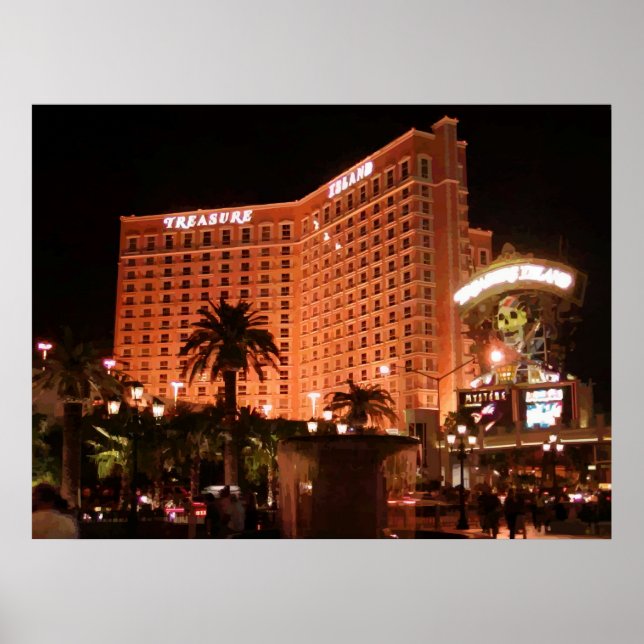 Treasure Island Las Vegas Vector Poster graphique (Devant)