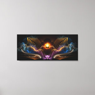 Treasure Of Night Fractal Art Enveloppé Toile Impr