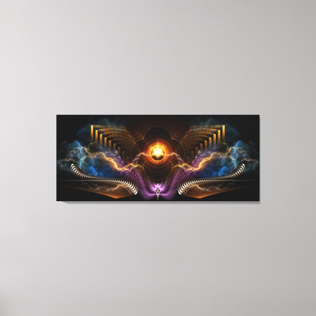 Treasure Of Night Fractal Art Enveloppé Toile Impr (Recto)