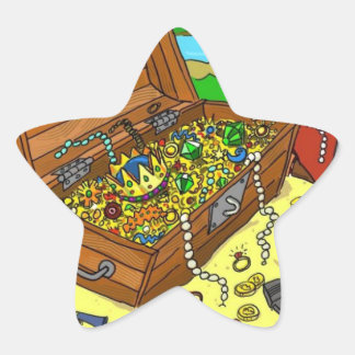 Treasure Star Sticker für Leckereien zum Geburtsta