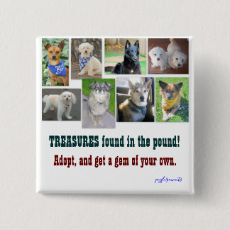 TREASURES im Pfund Button