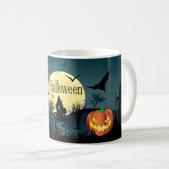 Treat ou Trick de la tasse nocturne d'Halloween (Devant droit)