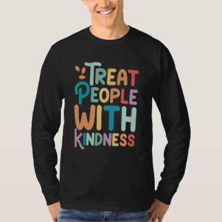 Treat People With Kindness Retro TPWK Inspirationa T-Shirt