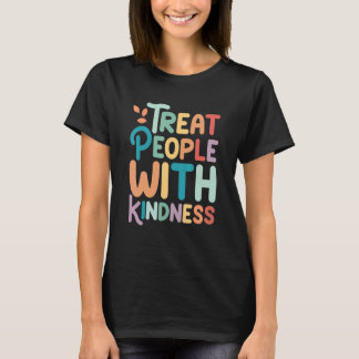 Treat People With Kindness Retro TPWK Inspirationa T-Shirt