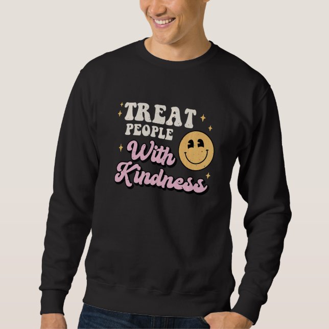 Treat People With Kindness TPWK Trendy Preppy   Sweatshirt (Vorderseite)
