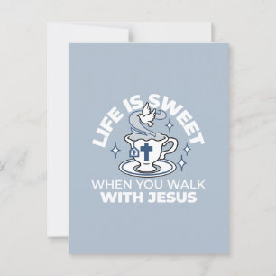 Treatment of the Faithful Living Art - Teacup with Postkarte