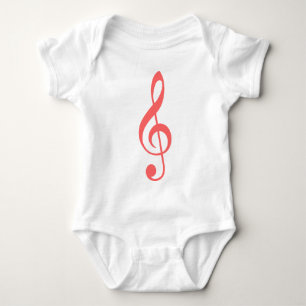 Treble Clef Baby Strampler