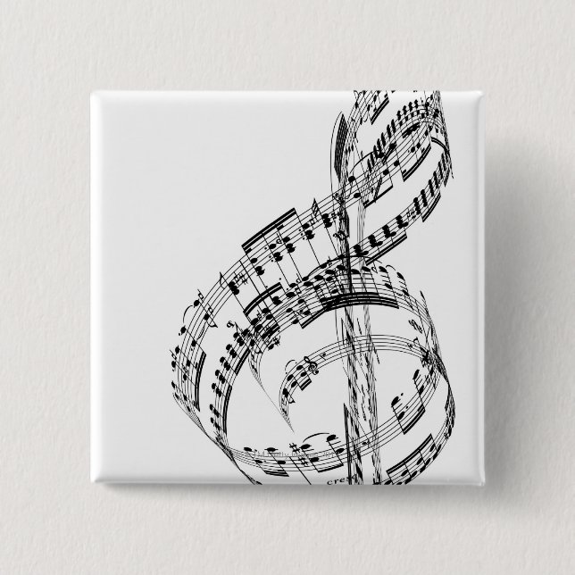 Treble Clef Button (Vorderseite)