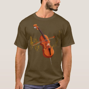 Treble Clef Cellist Cello T-Shirt