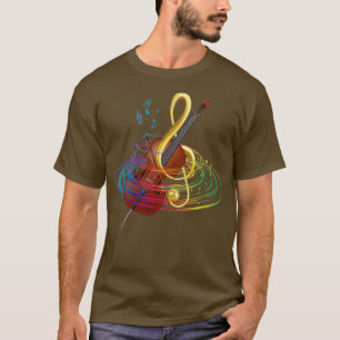 Treble Clef Cello Cellist T-Shirt