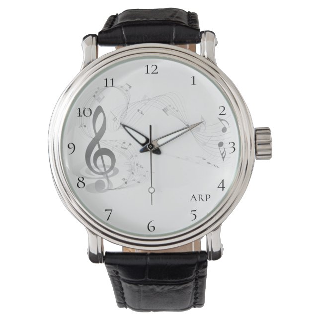 *~* Treble Clef Creative Moderne klassische Musikn Armbanduhr (Vorderseite)