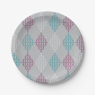 Treble Clef Diamonds Pappteller