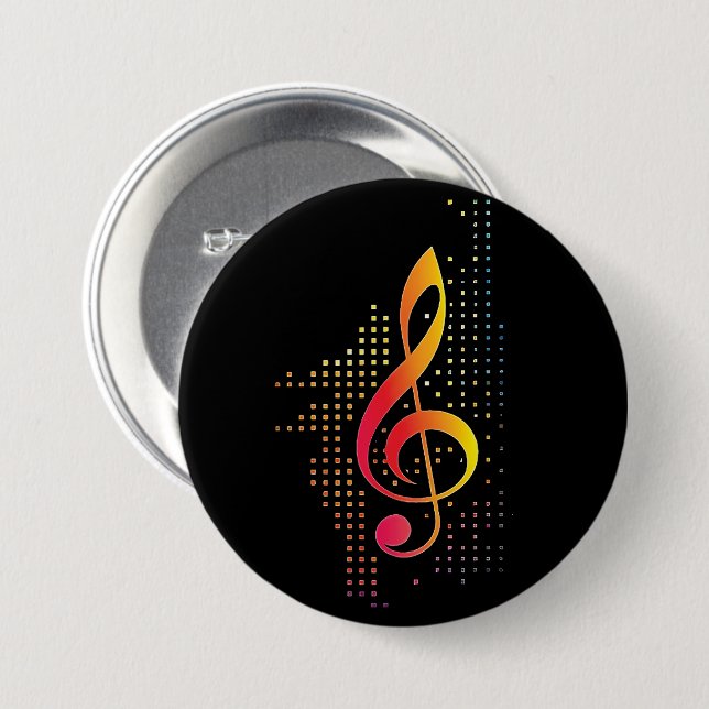 Treble Clef Music Button (Vorne & Hinten)