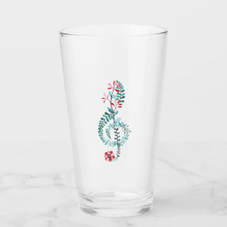Treble Clef Music Gift Musician Teacher Band Glas