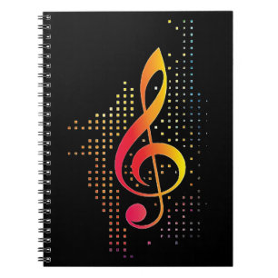 Treble Clef Music Notizblock
