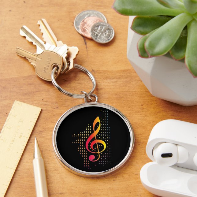 Treble Clef Music Schlüsselanhänger (Schreibtisch)