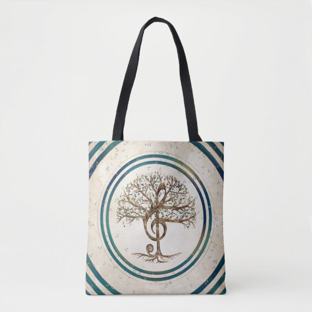 Treble Clef Music Tree Tasche (Vorderseite)
