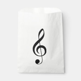 Treble Clef Musical Favor Bag Geschenktütchen