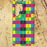 Treble Clef Muster farbenfroh hell Samsung Galaxy Hülle<br><div class="desc">Magst du Musik-Theme-Handy-Fälle? Magst du Dreifach? Dieses Gehäuse hat ein helles Muster von drei Klappen in Gelb,  Grün,  Rosa,  Schwarz,  Blau und lila.</div>