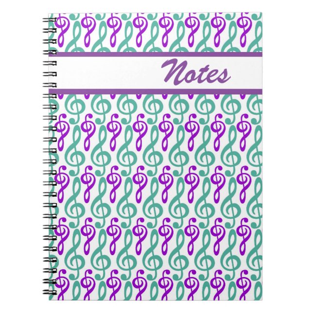 Treble Clef Notizblock (Vorderseite)