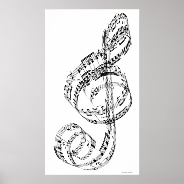 Treble Clef Poster (Vorne)