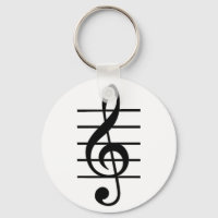 Treble Clef Schlüsselanhänger