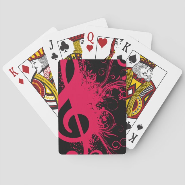 Treble Clef Spielkarten (Rückseite)