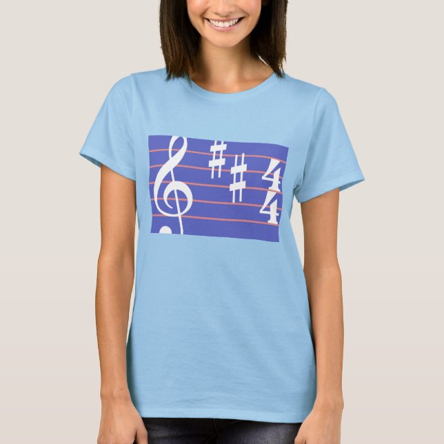 Treble Clef T - Shirt (Vorderseite)