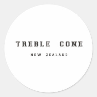 Treble Cone Neuseeland Runder Aufkleber