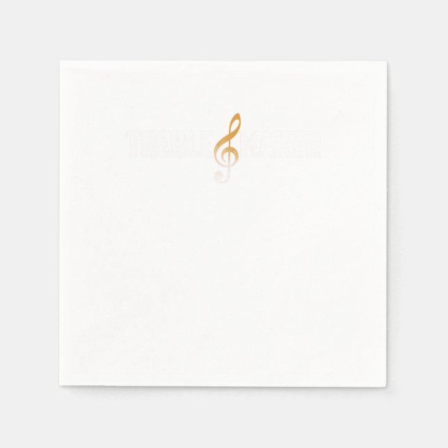 Treble Maker Clef Musician Notes Composite Gif Serviette (Vorderseite)