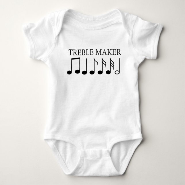 Treble Maker Funny Music Baby Strampler (Vorderseite)