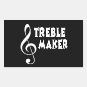 Treble Maker Rechteckiger Aufkleber