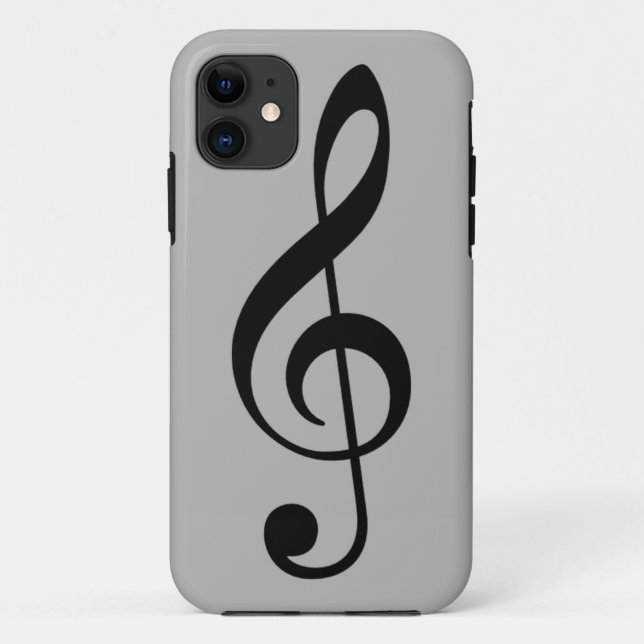 TREBLE SCHLÜSSEL ICON Case-Mate iPhone HÜLLE (Rückseite)