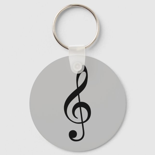 TREBLE SCHLÜSSEL ICON SCHLÜSSELANHÄNGER (Vorderseite)