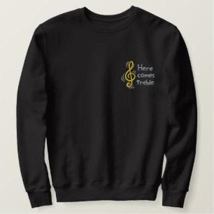 Treble Trouble Besticktes Sweatshirt